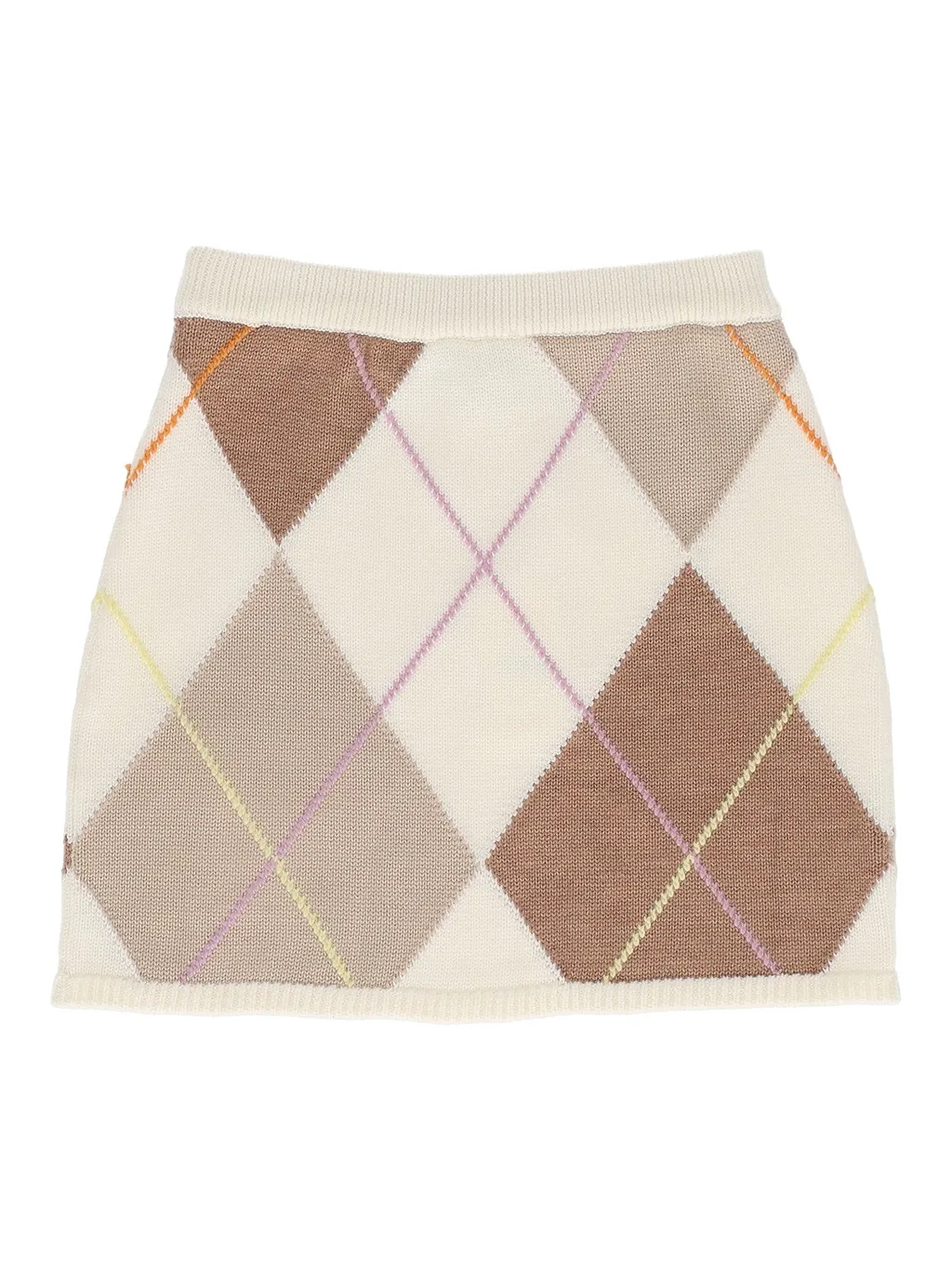 Fendi Jr Ff Argyle Knitwear