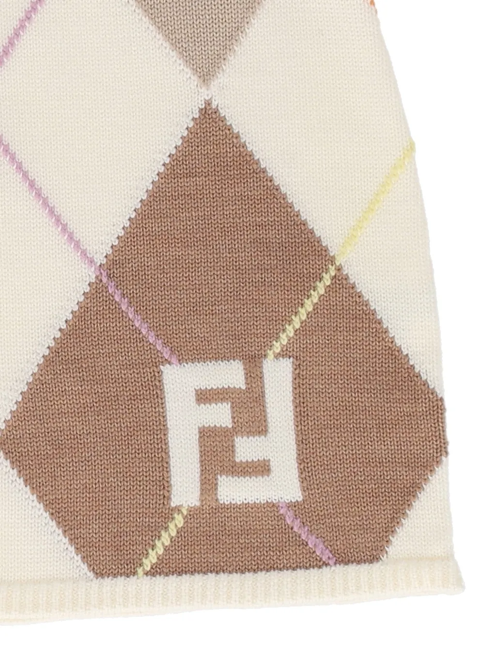 Fendi Jr Ff Argyle Knitwear
