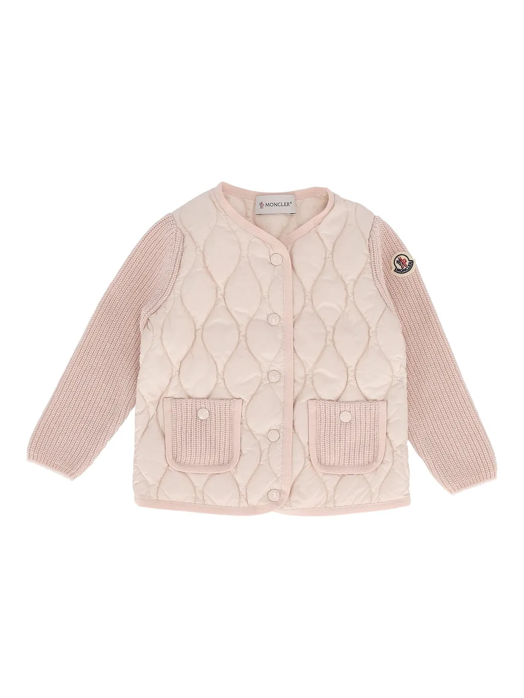 Moncler Baby Pastel Pink Cardigan
