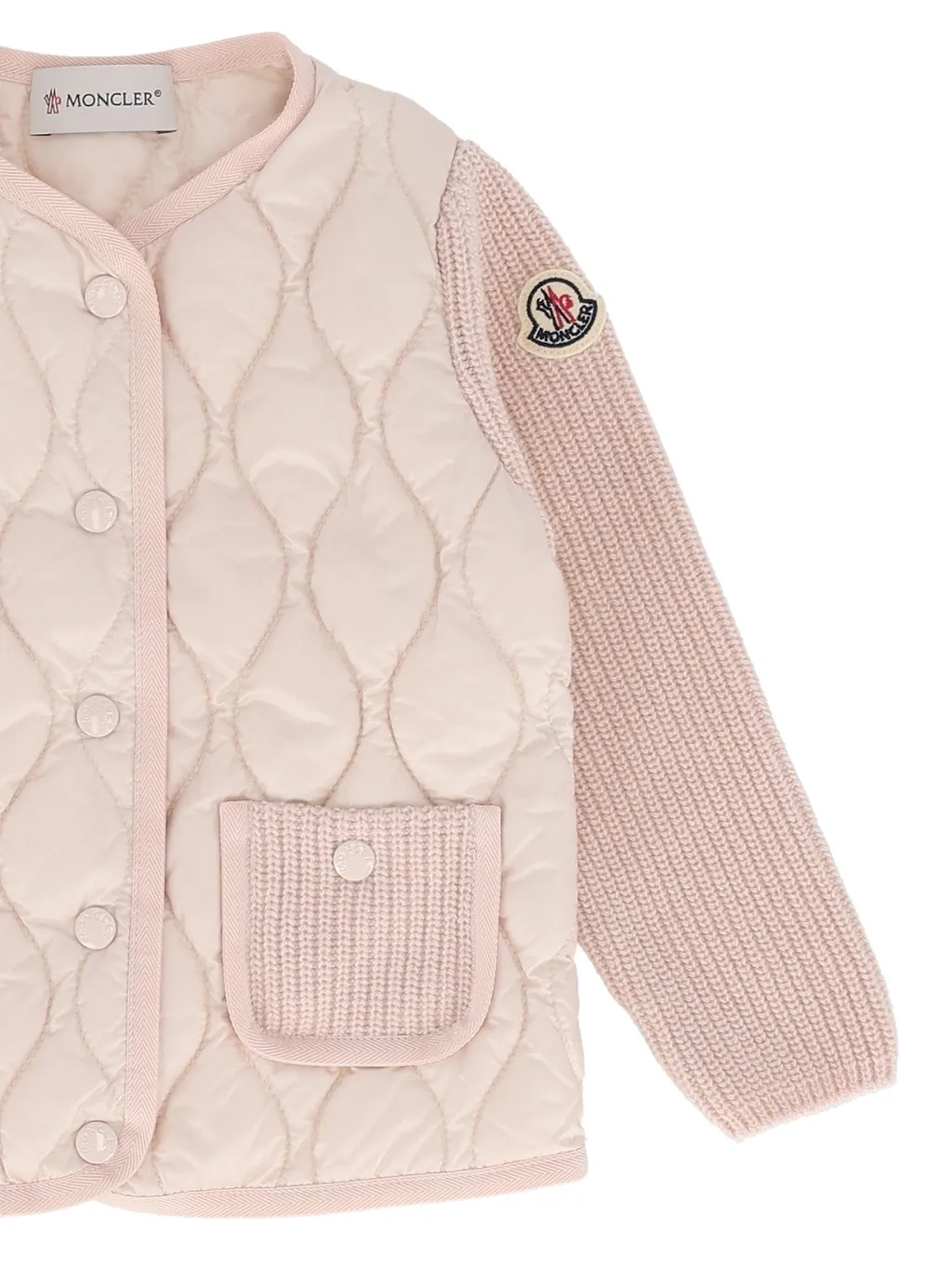 Moncler Baby Pastel Pink Cardigan