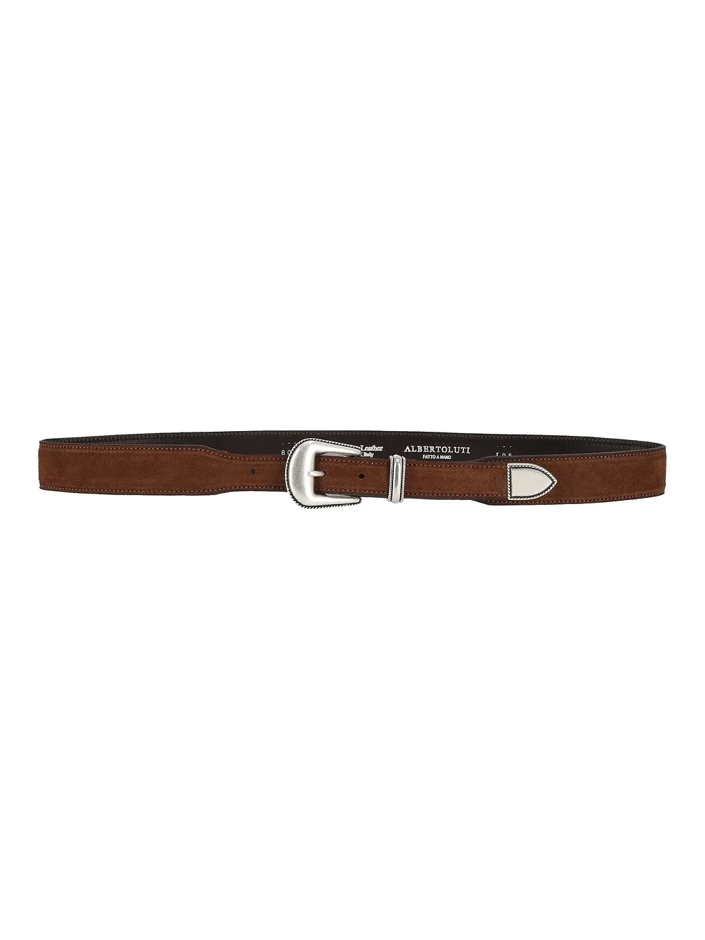 Alberto Luti Cintura Western In Suede