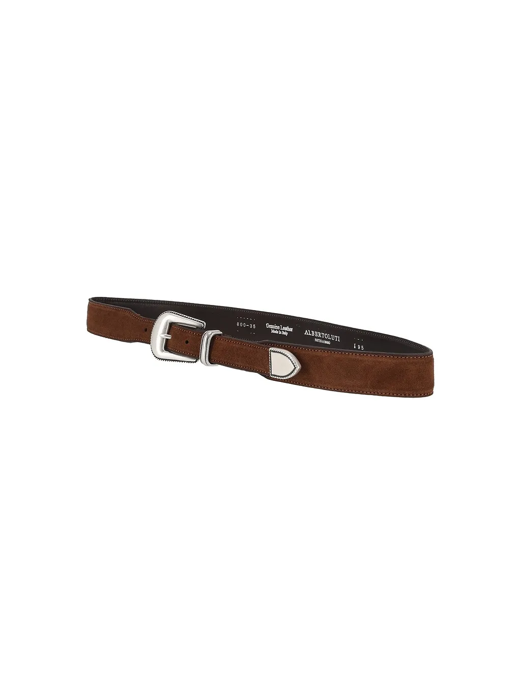 Alberto Luti Cintura Western In Suede