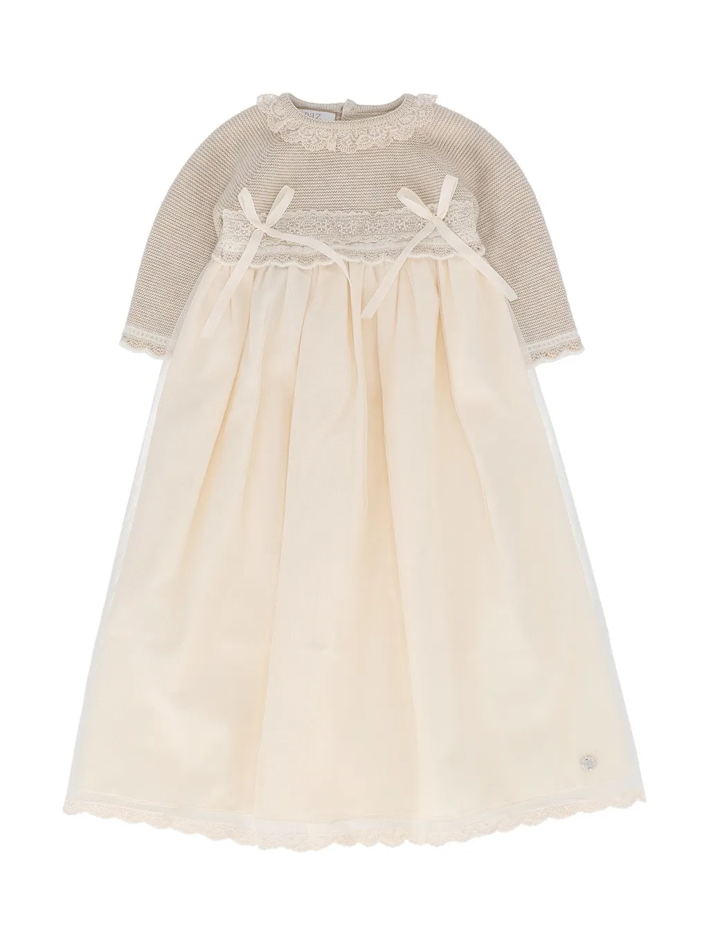 Paz Rodriguez Knit Newborn Long Dress Lua
