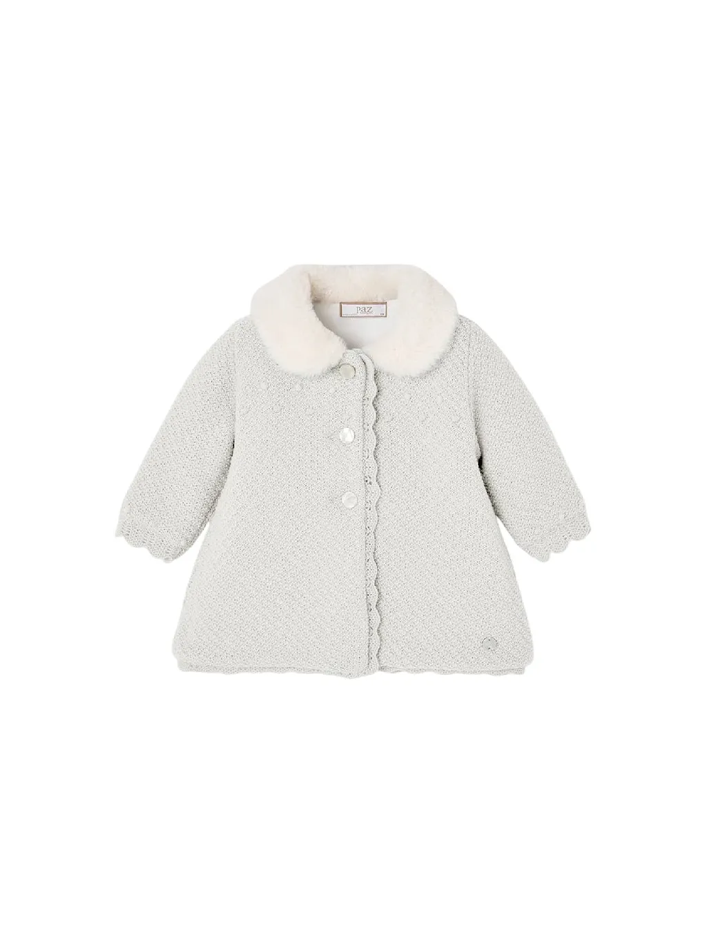Paz Rodriguez Knit Newborn Coat Leira