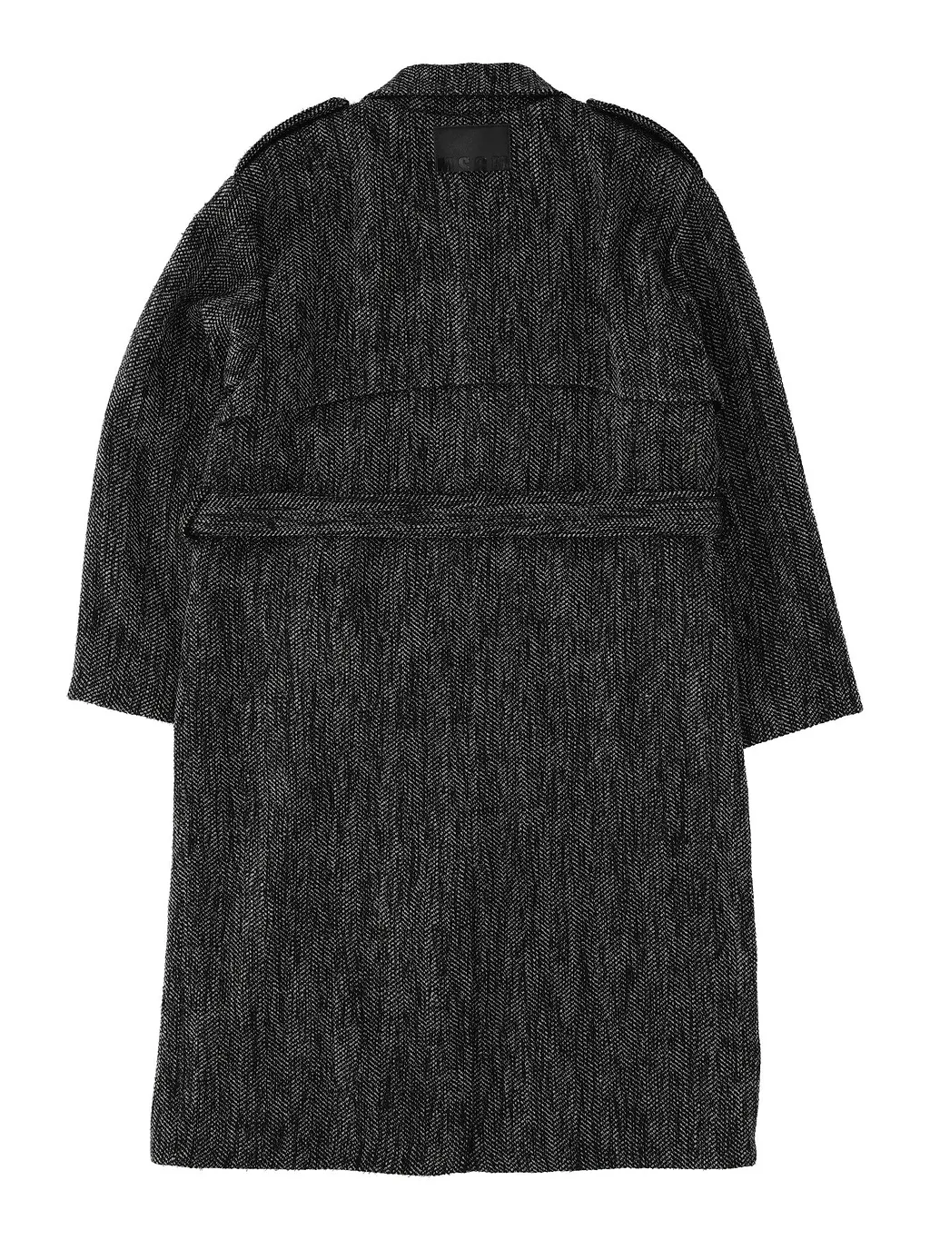 Msgm Resca Lurex Trench Coat Girl Grigio Scur