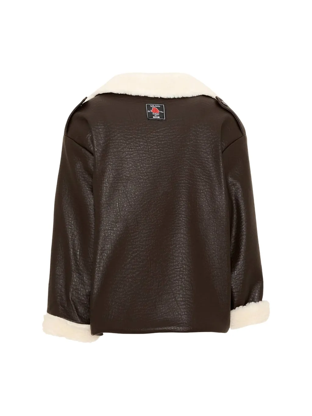 Msgm Eco Sherling Coat Girl Caffe\'/Coffee