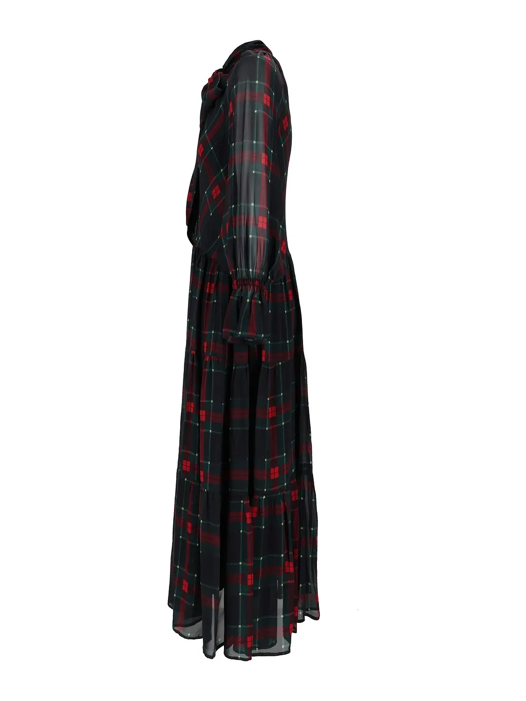 Shirt A Porter Abito Lungo Stamp In Chiffon