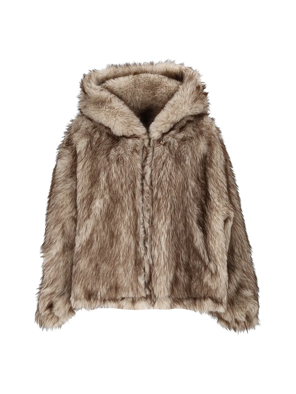 Bully Woman Fabric & Fake Fur Jacket