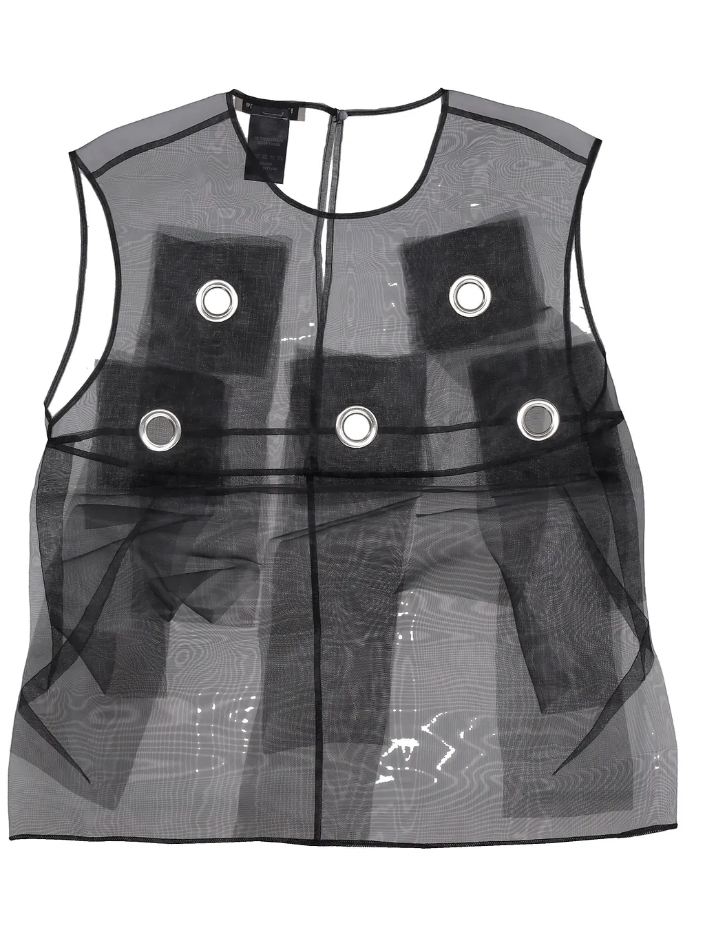 Meryll Rogge Shift Top With Eyelets And Fringes