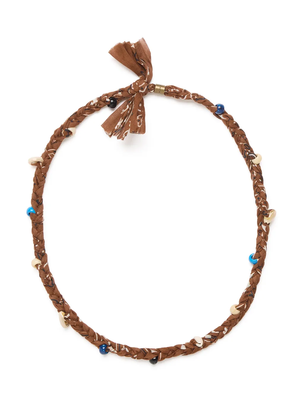 Alanui Bandana & Cowrie Shell Neckla Brown A Mu