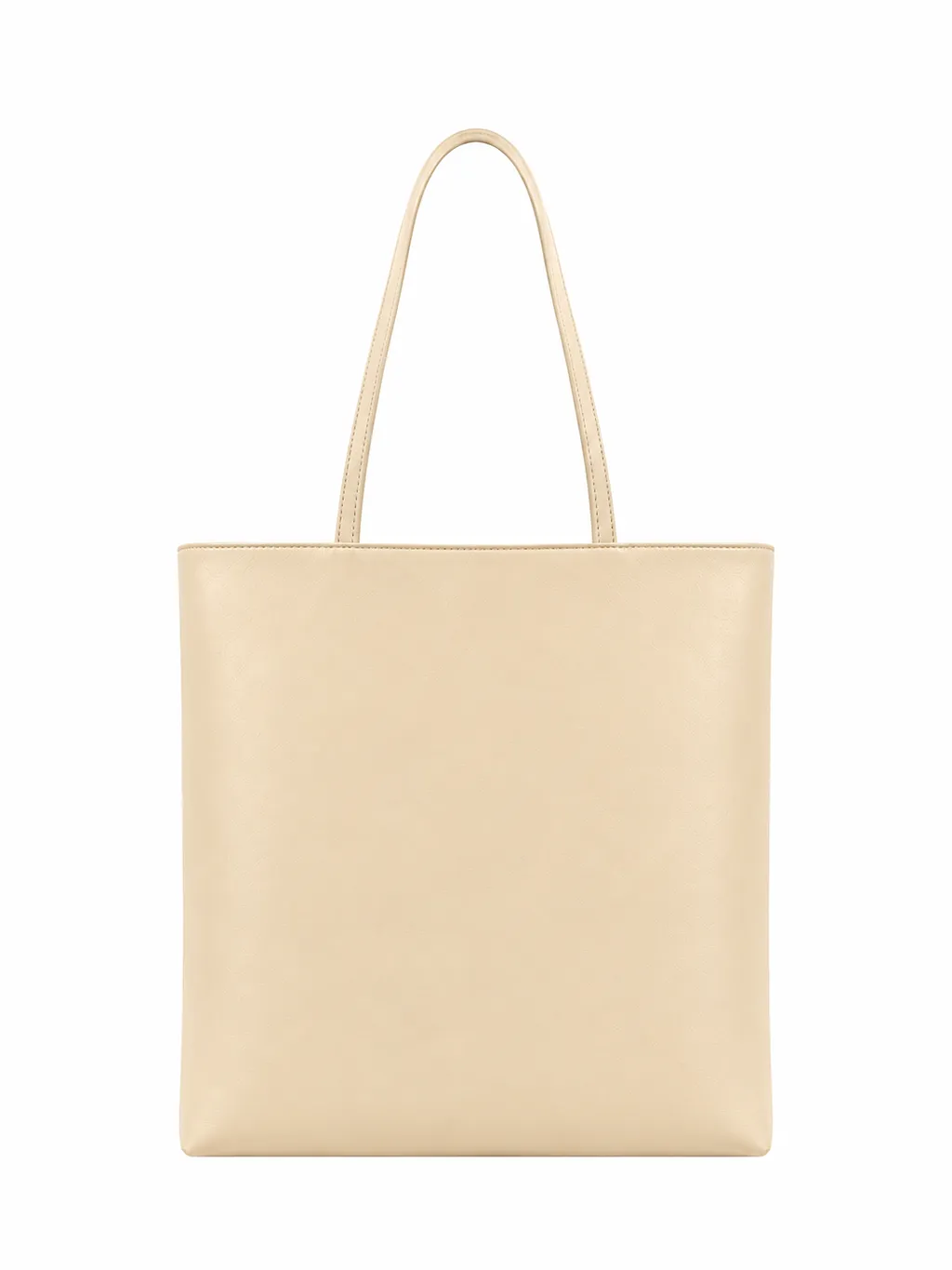 La Rose La Rose Leather Tote Bag Ivory