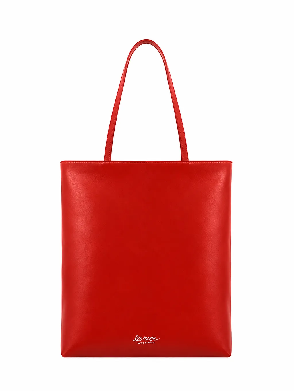 La Rose La Rose Leather Tote Bag Red