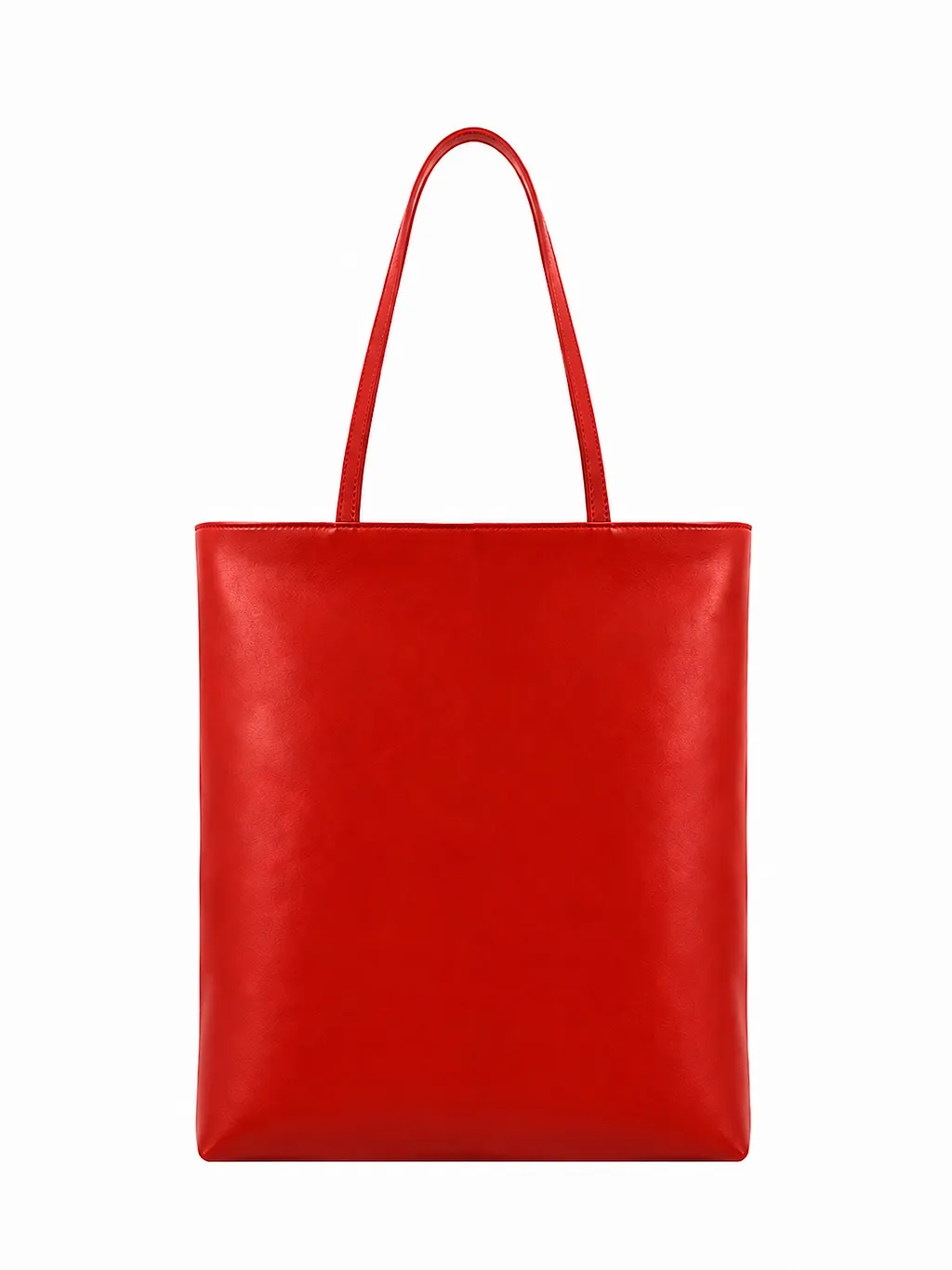 La Rose La Rose Leather Tote Bag Red