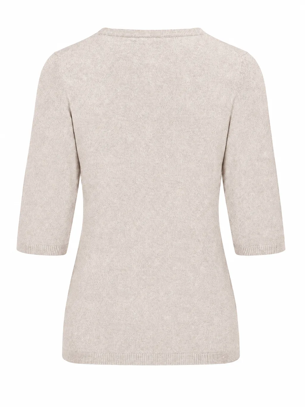 La Rose La Rose Maglia 3/4 Cashmere Grigio Melange