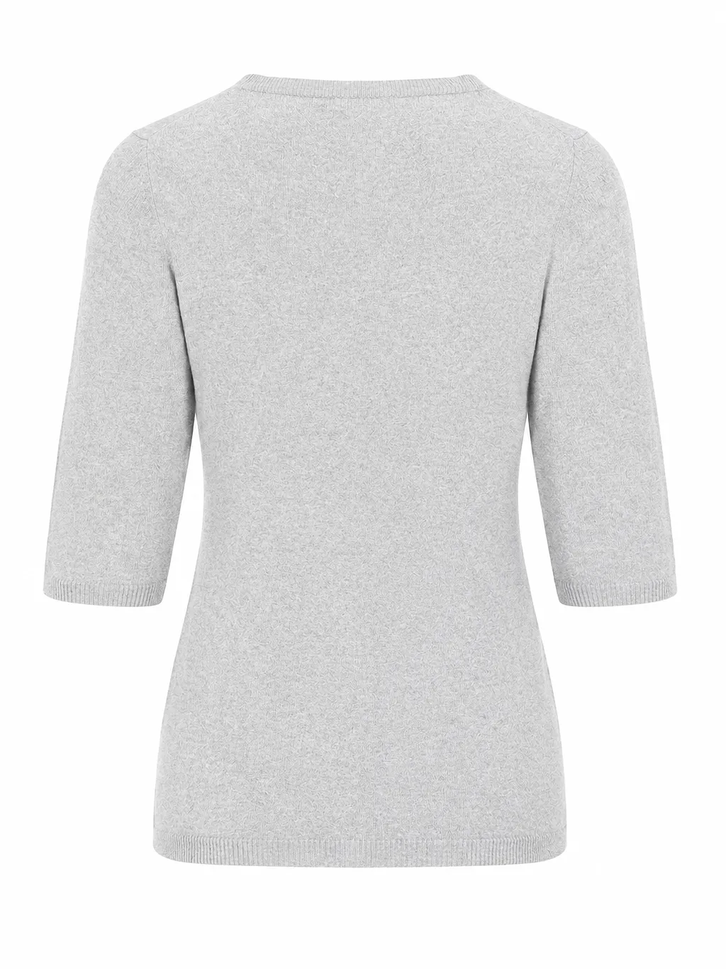 La Rose La Rose Maglia 3/4 Cashmere Grigio Chiaro