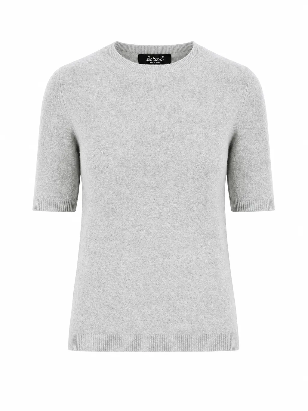 La Rose La Rose Maglia 3/4 Cashmere Grigio Chiaro