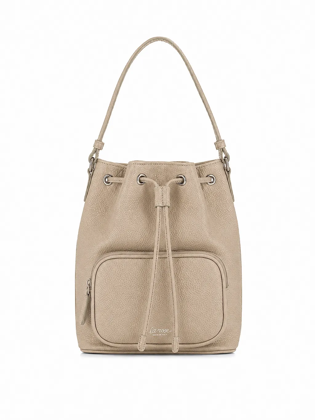 La Rose La Rose Borsa Sacchetto Grande Beige Scuro