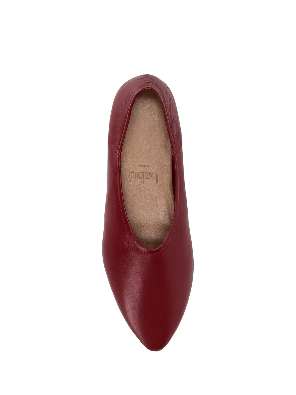 La Rose Lipstick Red Leather Babu Shoes