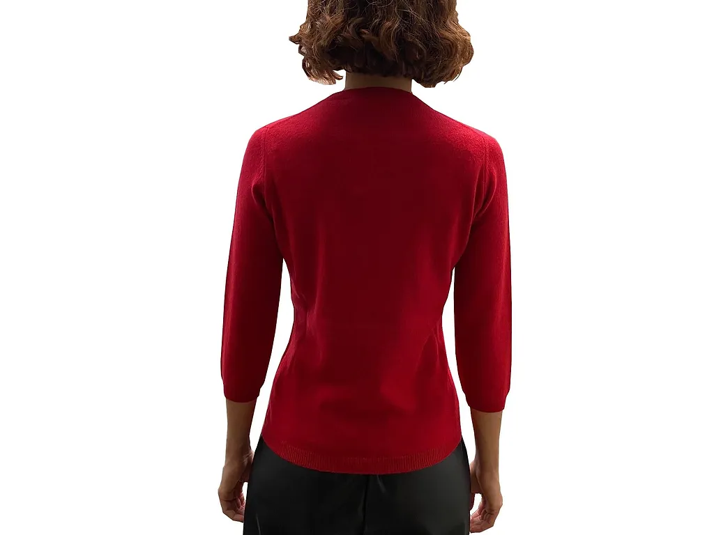 La Rose La Rose Maglia 3/4 Cashmere Rosso
