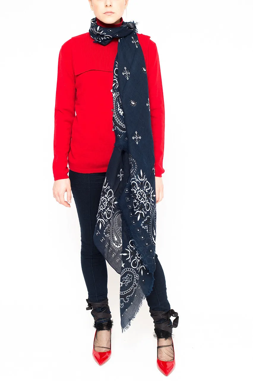 La Rose La Rose Jabot Cashmere Red
