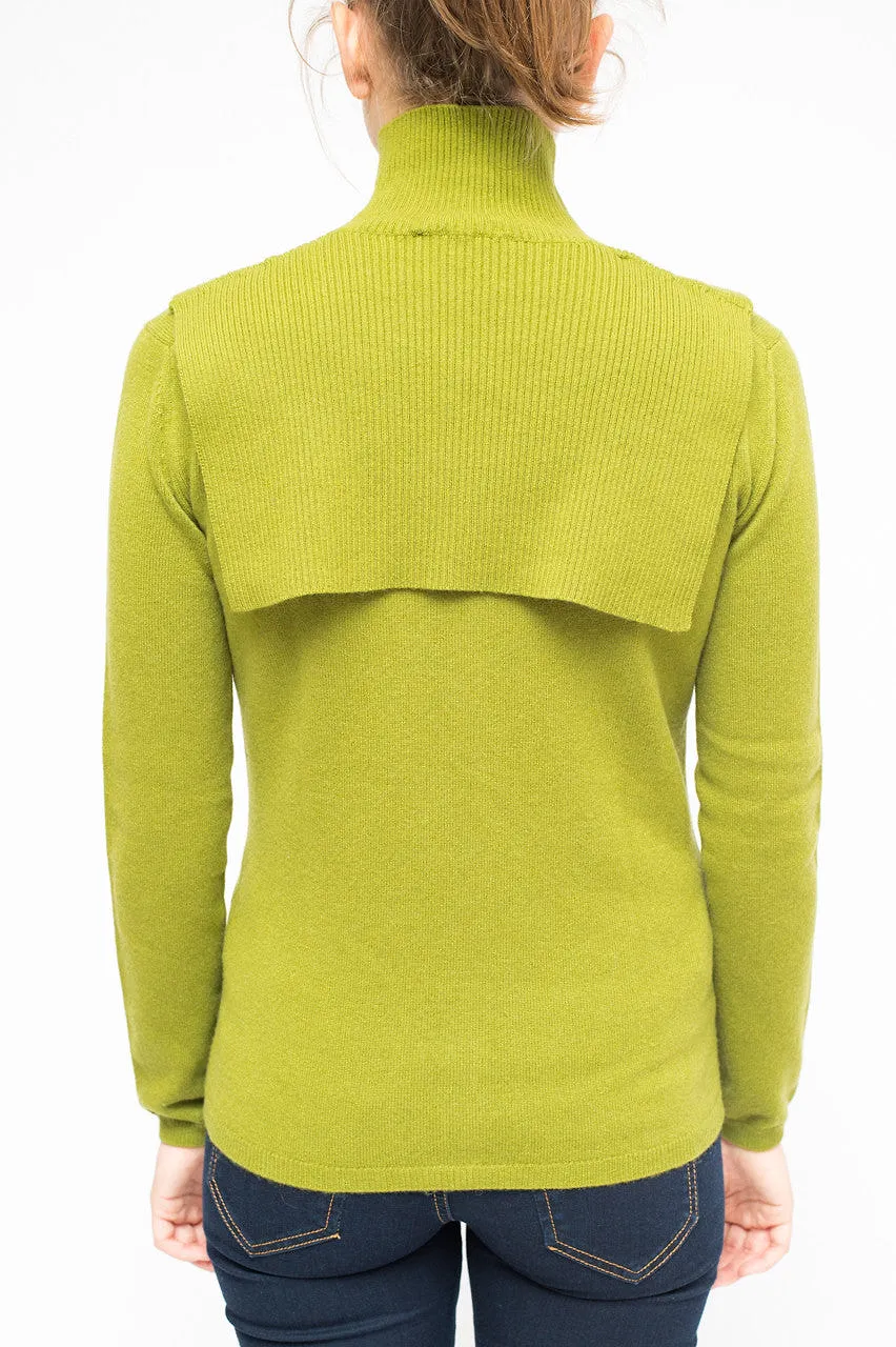 La Rose La Rose Jabot Cashmere Green