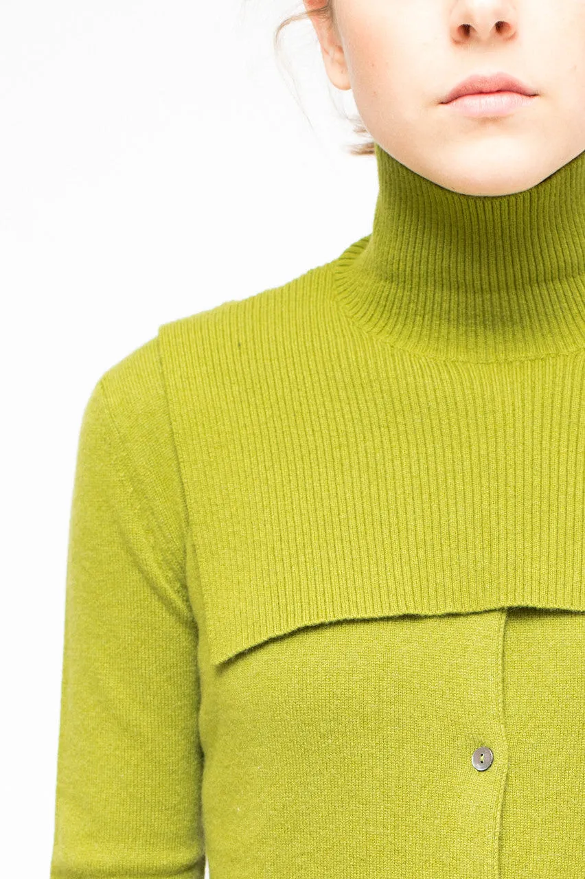 La Rose La Rose Jabot Cashmere Green