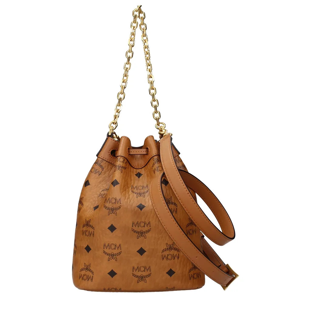 Mcm Handbags Brown And Cognac Woven