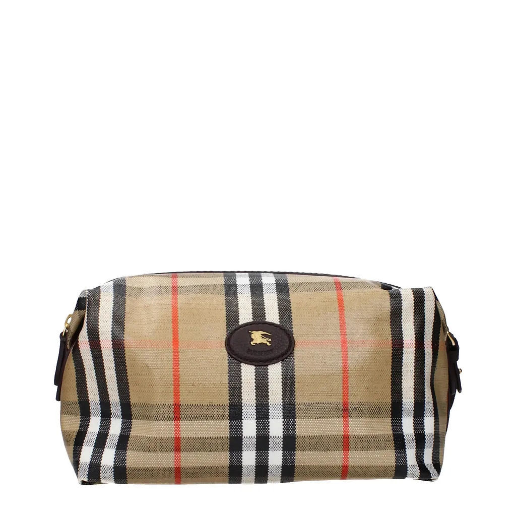 Burberry Beauty Case Man Beige Or Sanded Fabric