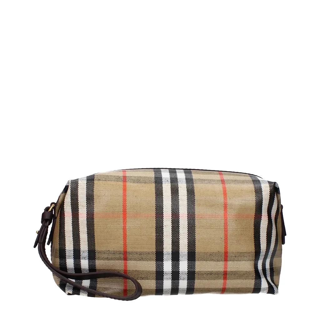 Burberry Beauty Case Man Beige Or Sanded Fabric