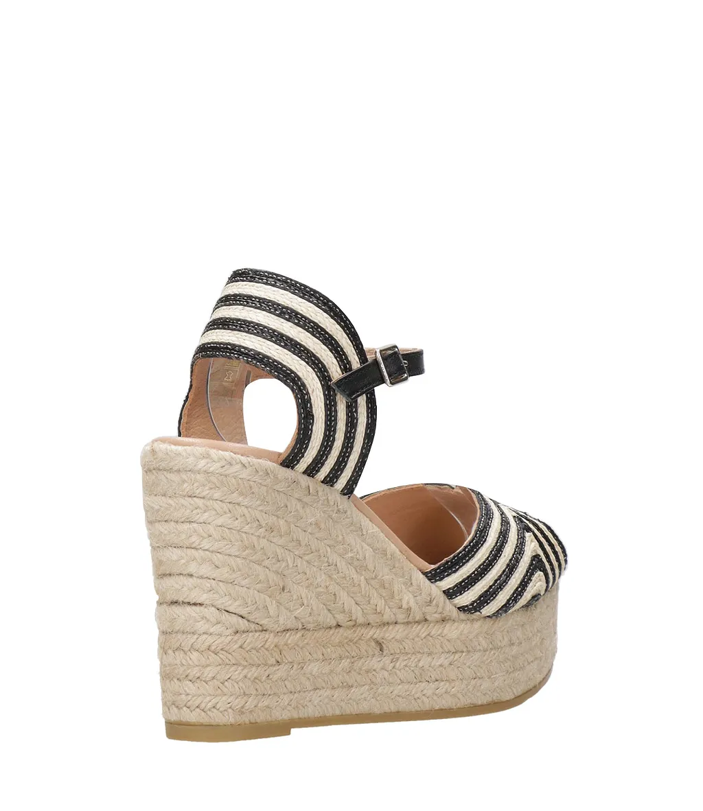Espadrilles Sandals Black+Nude