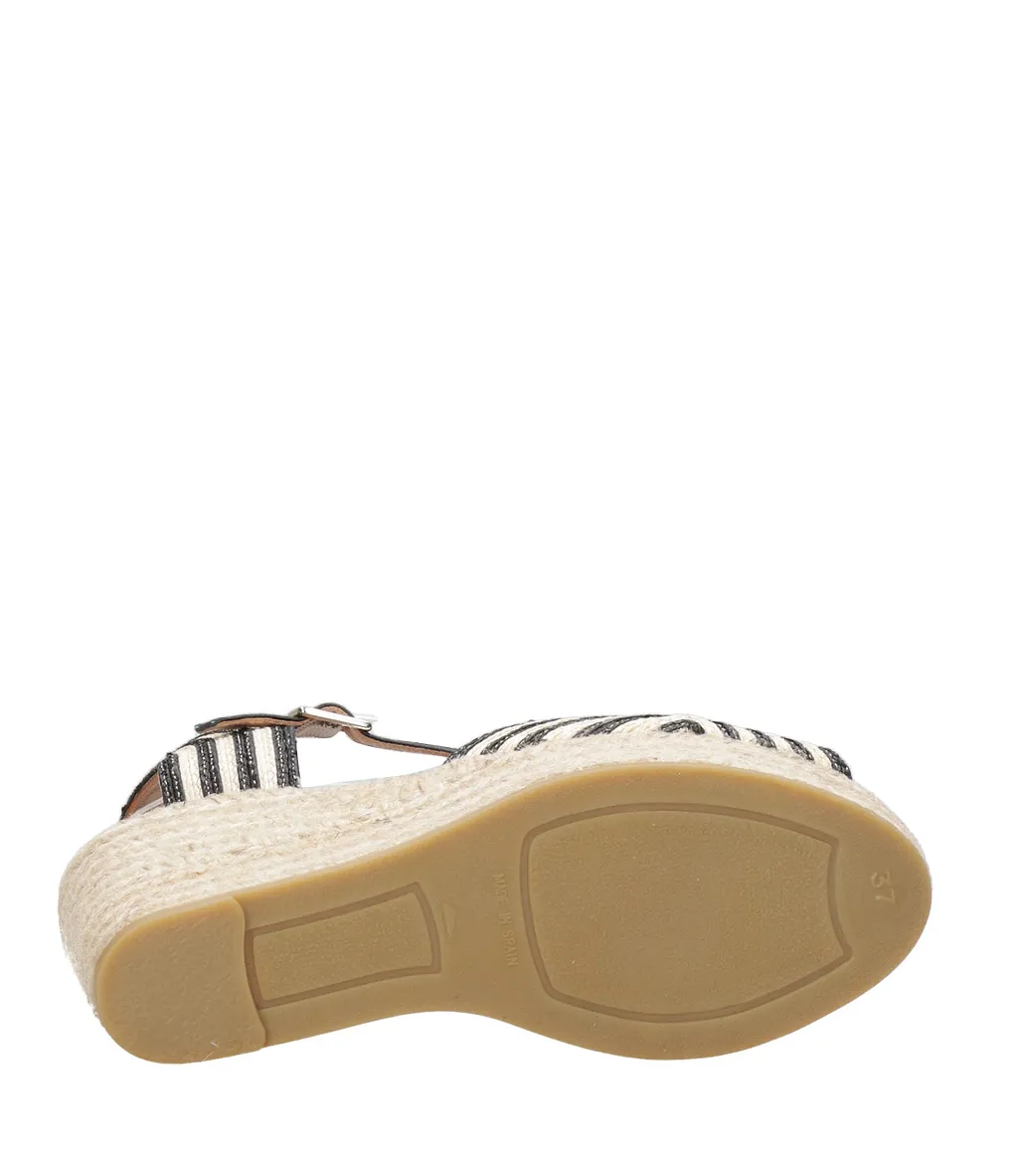 Espadrilles Sandals Black+Nude