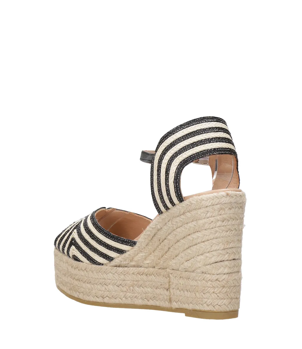 Espadrilles Sandals Black+Nude