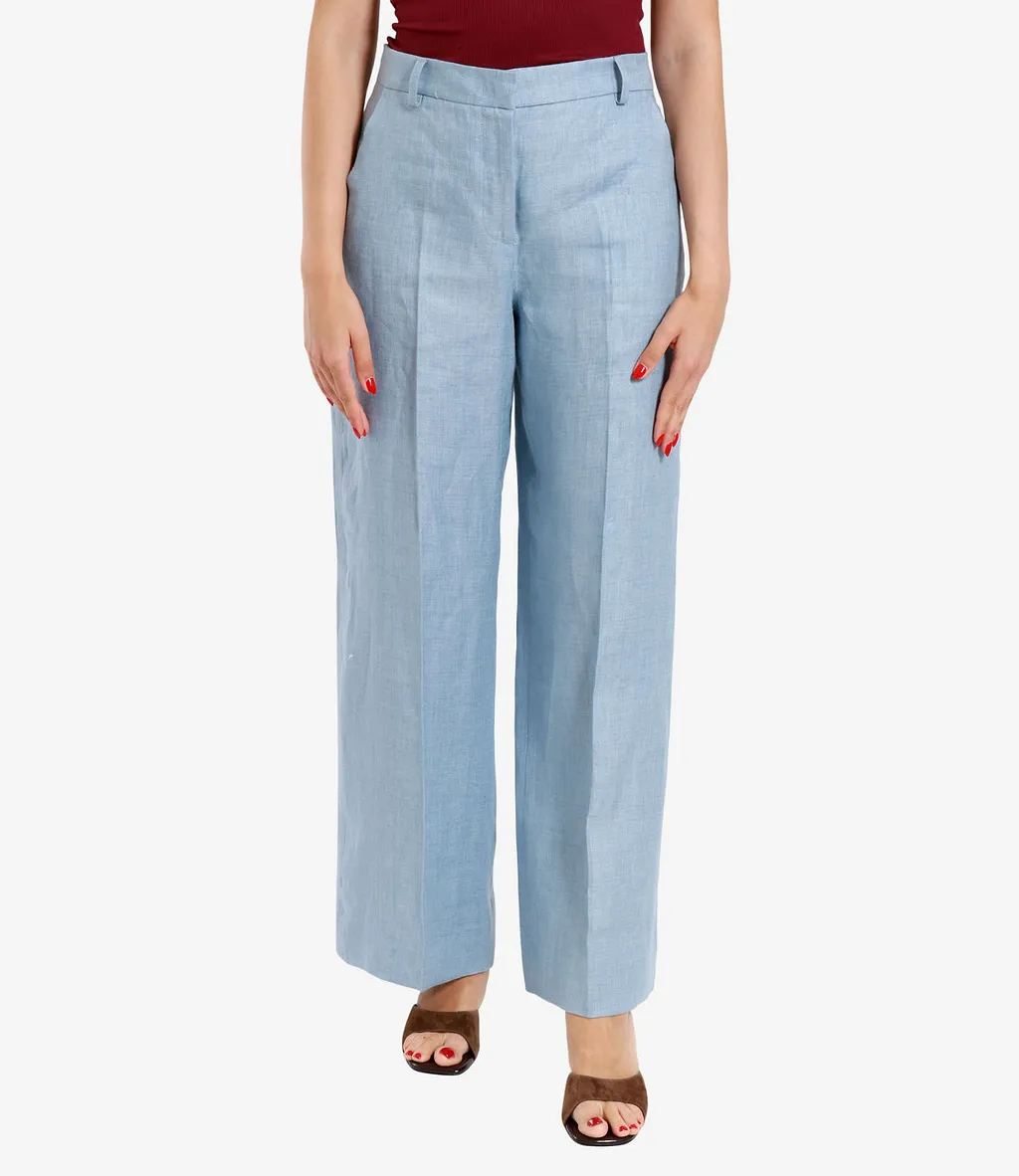 Max Mara Weekend Trousers Light Blue