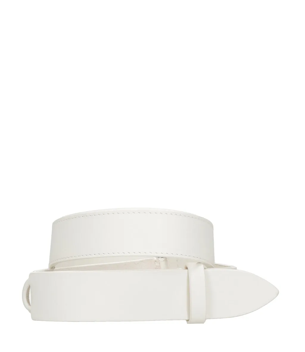 Orciani Nobuckle Belts White
