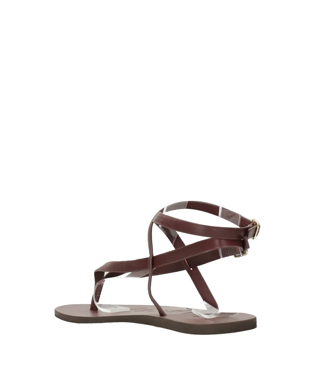 Manebi Sandals Burgundy
