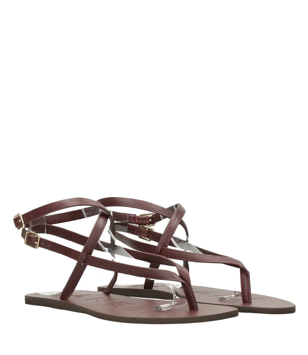 Manebi Sandals Burgundy