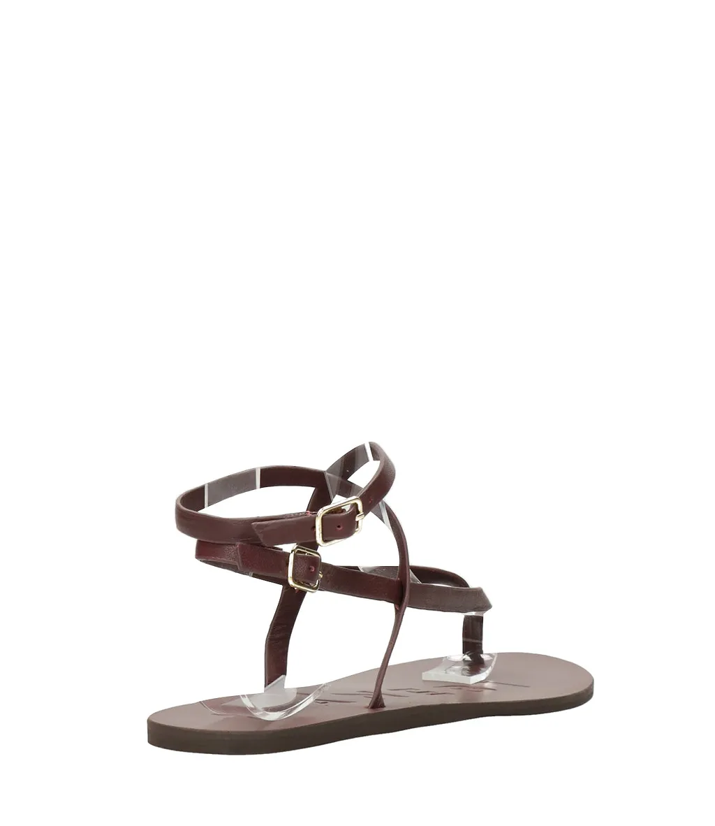 Manebi Sandals Burgundy