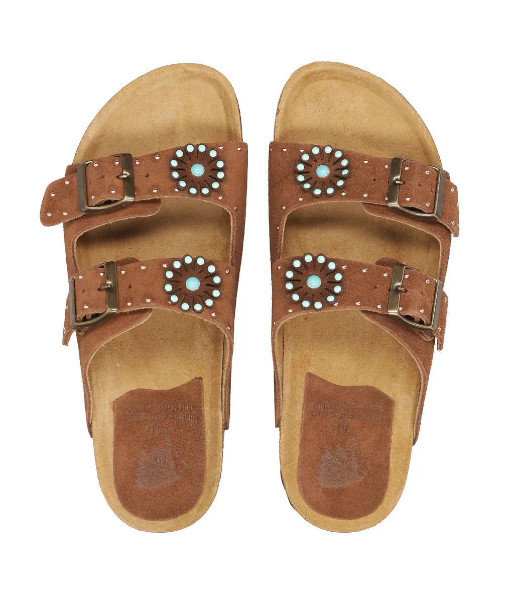 Taji Sandals Chestnut