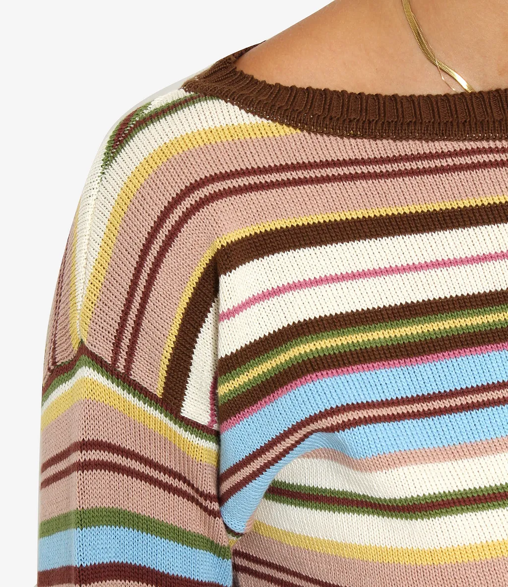 Max Mara Weekend Sweaters Brown+Light Blue