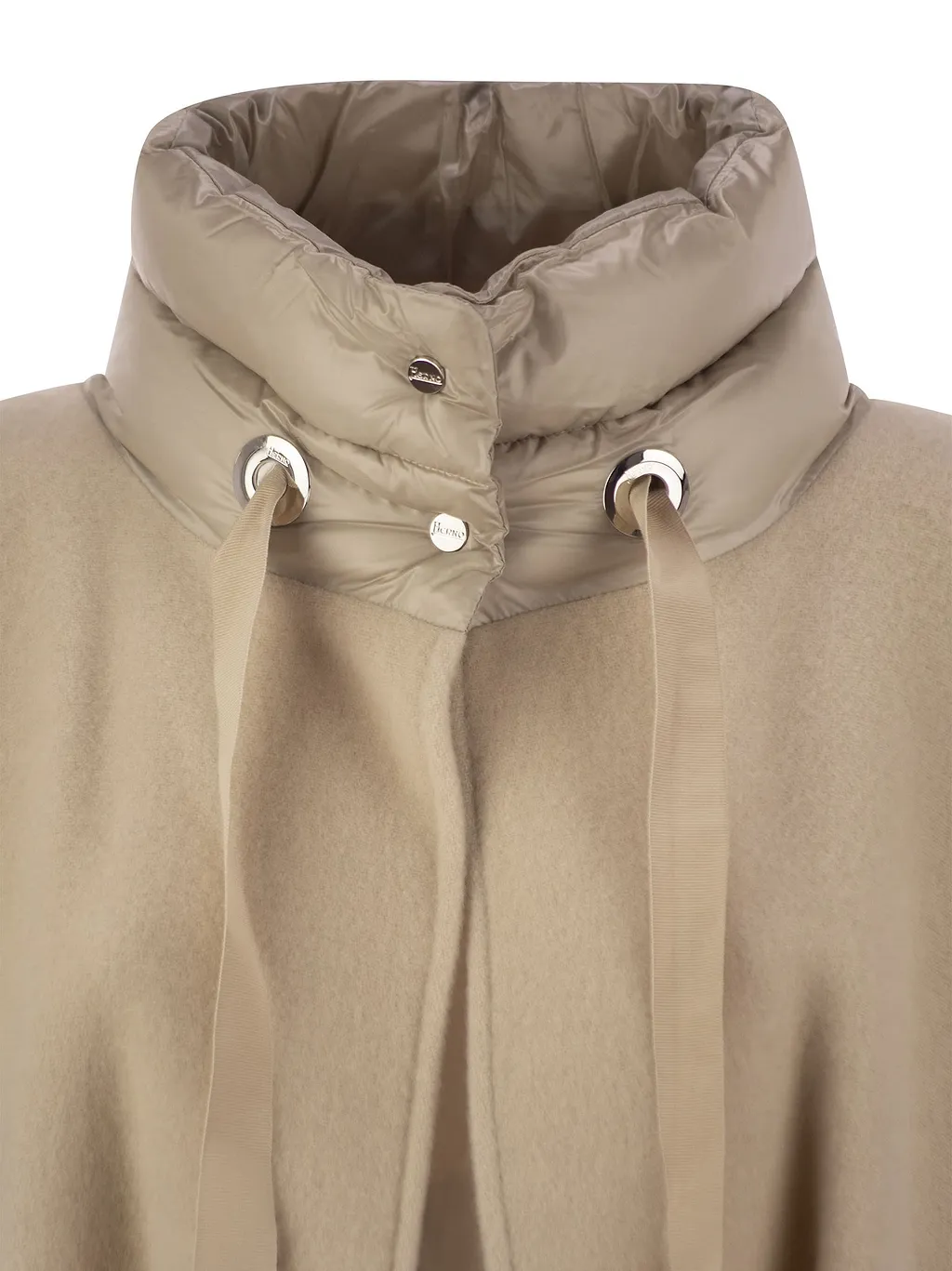 Herno Poncho Resort In Warmy E Nylon Ultralight