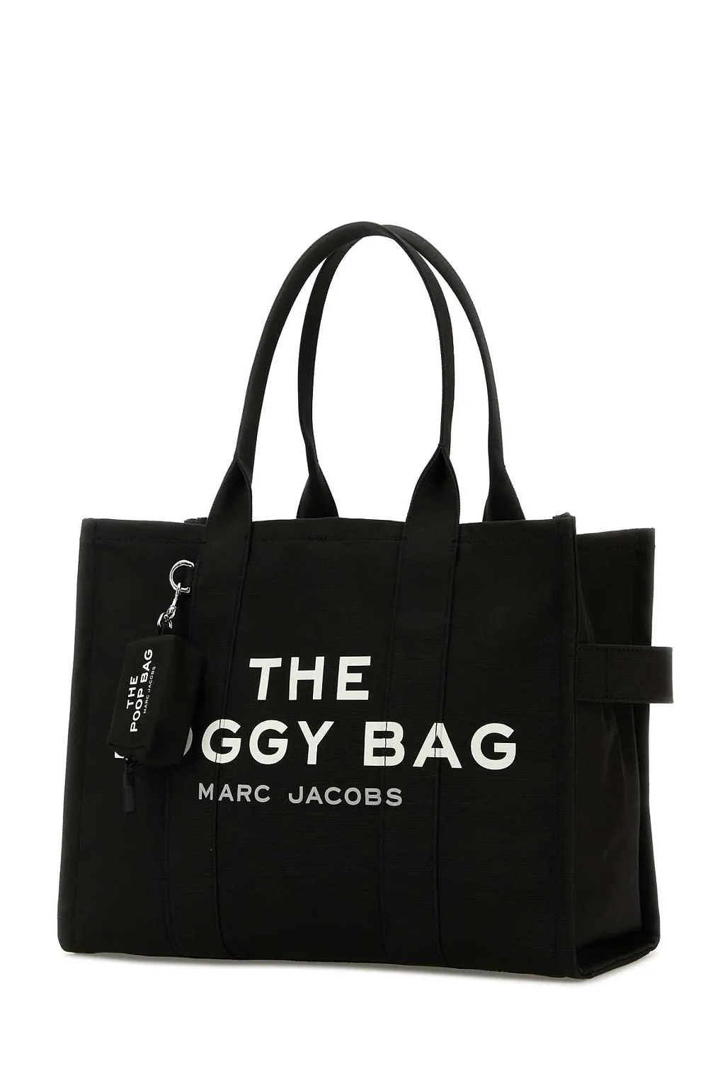Marc Jacobs Black Canvas The Doggy Bag Dog Carrier