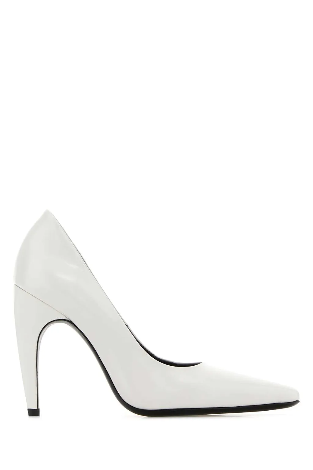 Jude White Leather Fame Pumps