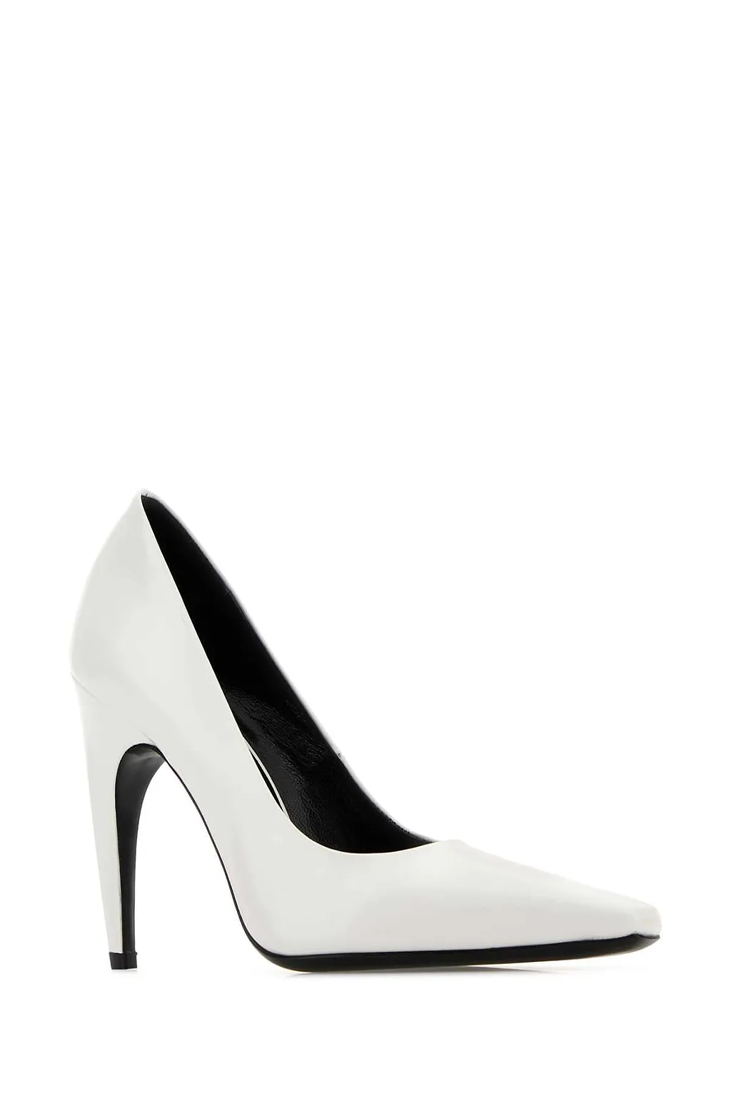 Jude White Leather Fame Pumps