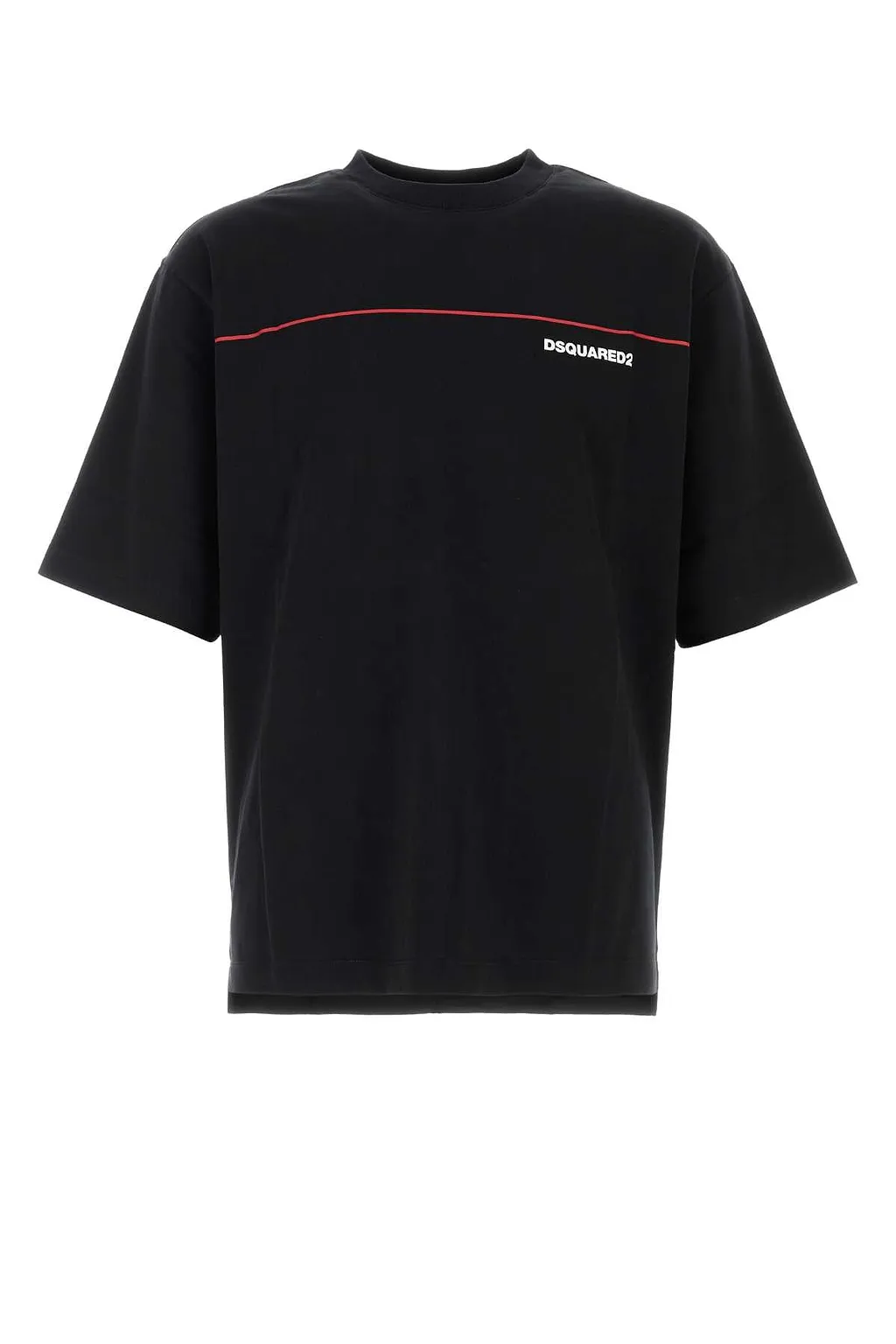 Dsquared Black Cotton Oversize T Shirt