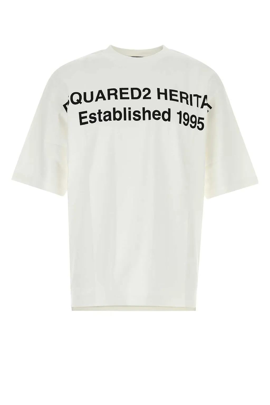 Dsquared White Cotton Oversize T Shirt