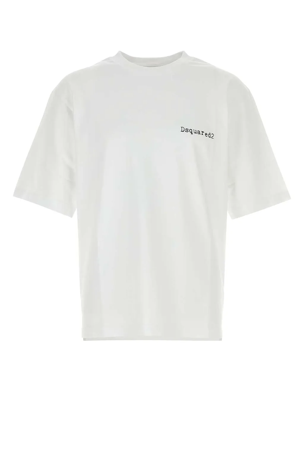 Dsquared White Cotton Oversize T Shirt