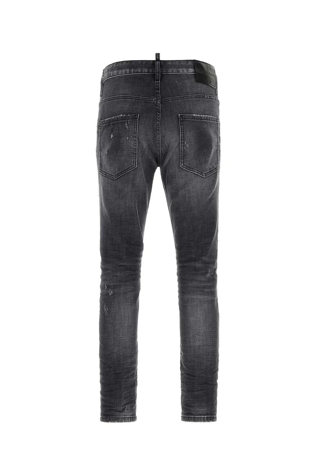 Dsquared Dark Grey Stretch Denim Skater Jeans