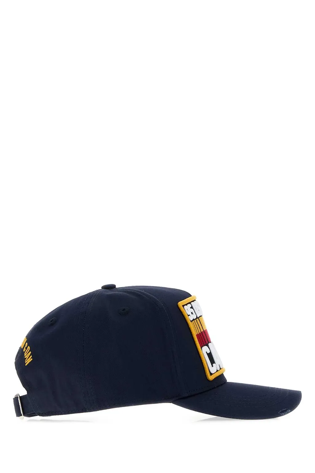 Dsquared Navy Blue Gabardine D2 Baseball Cap