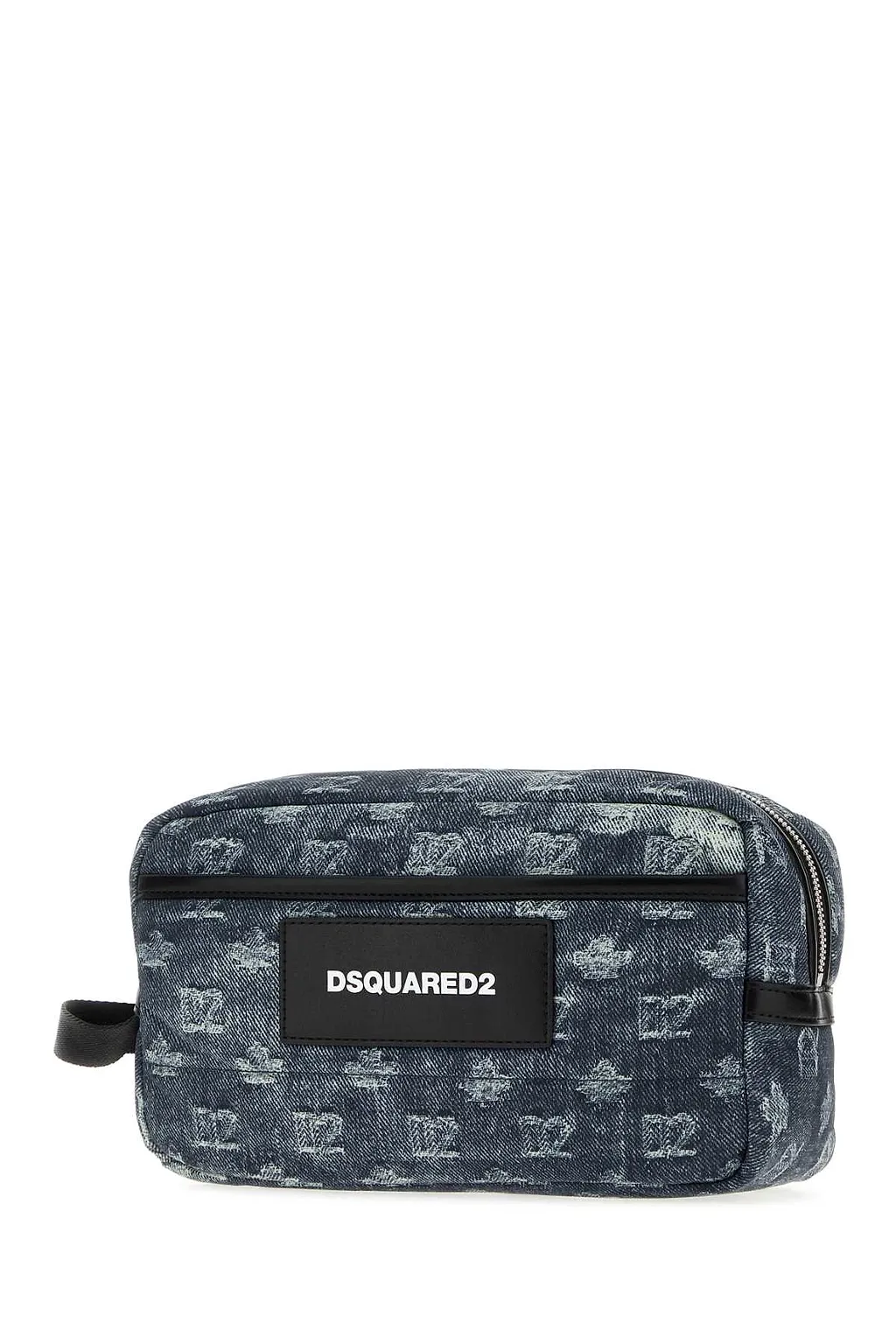 Dsquared Printed Fabric D2 Monogram Beauty Case