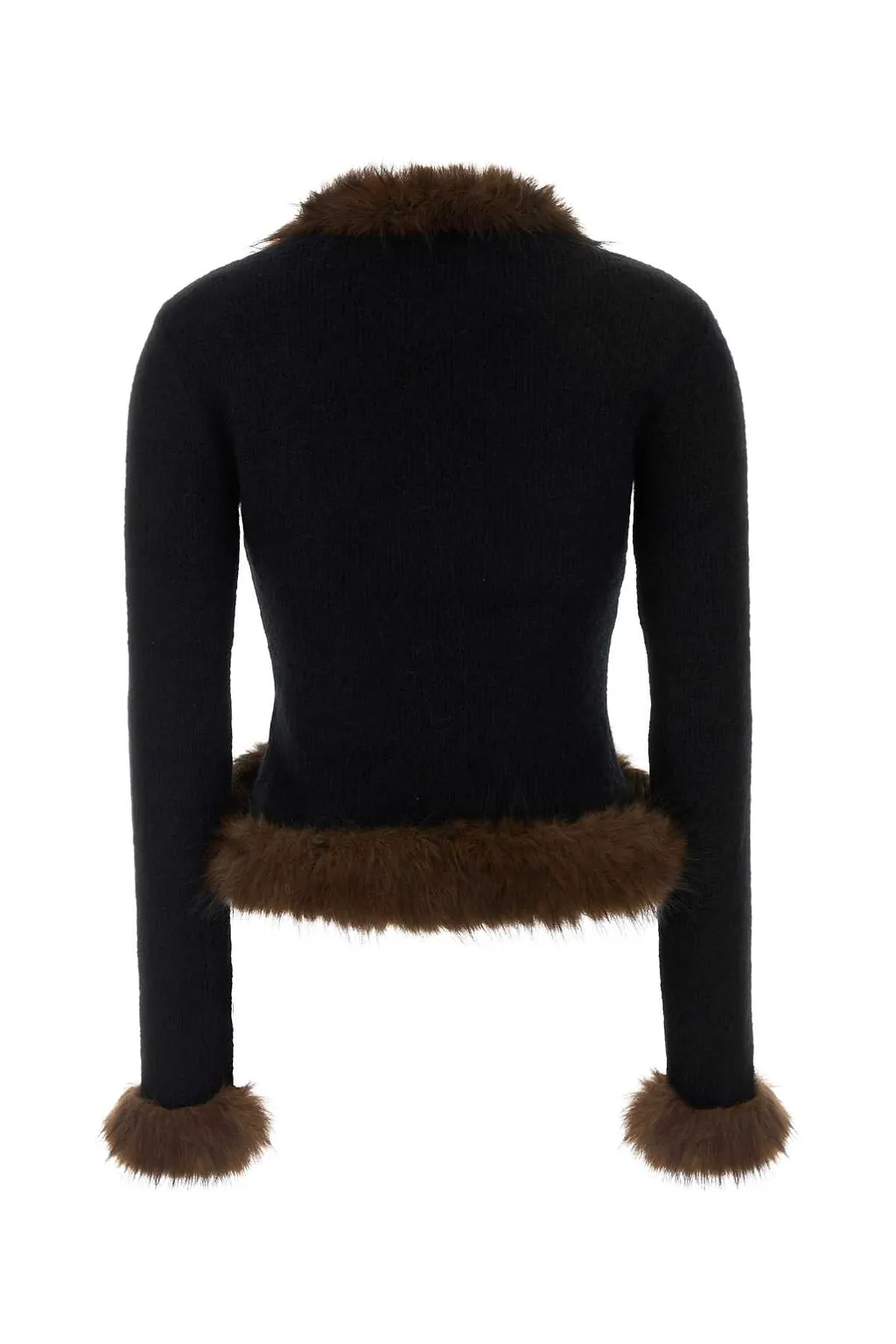 Self Portrait Black Knit Cardigan